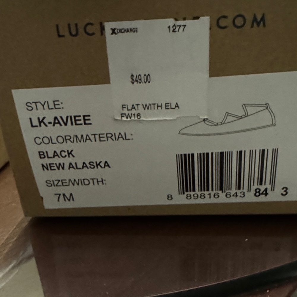 Lucky Brand Black New Alaska Flats